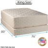DS Solutions USA Highlight Luxury Firm King Size Mattress Set with Bed Frame Included view 2