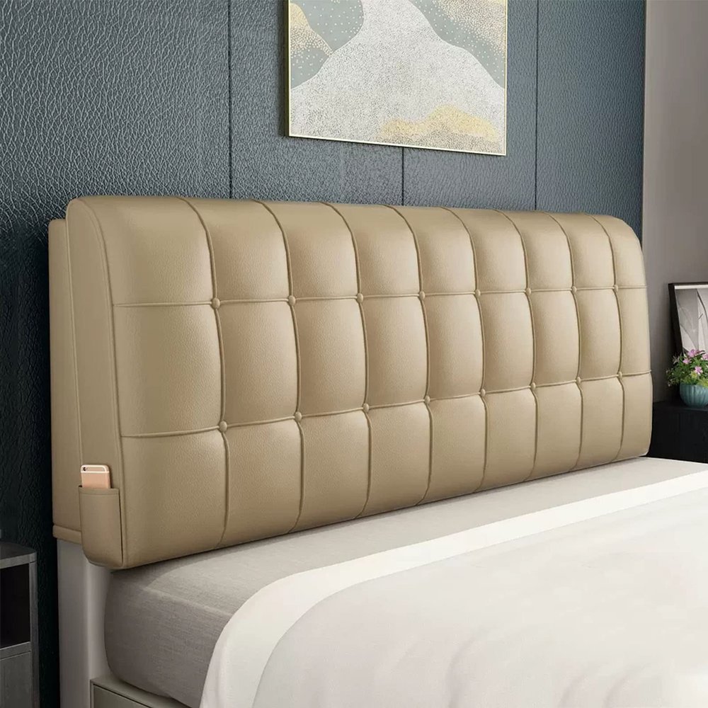 Large Bolster Headboard Cushion Rest Reading Pillow Wedge Headboard Backrest Removable Headboard Cover for Day Bed Bunk Bed Bench Full Size,B,with headboard 78.7"/200cm
