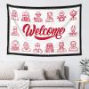 Funny Halloween Tapestry Halloween Characters Welcome Tapestry Cool Things for Your Room Things for Boys Room ( Size : 75X100CM ) view 1