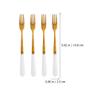 UPKOCH 1set Wear-resistant Appetizer Forks and Cake Spoons Storage Jar Stainless Steel Multi-function Kitchen Cutlery for Parties and Home Use view 2