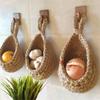 3pack Wall Hanging Vegetable and Fruit Basket Woven Fruit Basket For Kitchen Table Wall Hanging Storage Basket Kitchen Organizer (D+E+F) view 3