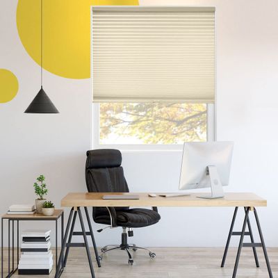 YELLOW BLINDS Cellular Shades, Window Blinds for Room, Window Coverings for Home Decor Series, Fennec Fox (Light Filtering), 56.25" W x 72" H