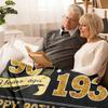 90th Birthday Gifts for Women Men, Birthday Gifts for 90 Year Old Woman Man, 90 Year Old Birthday Gifts for Women Men, 90th Birthday Gift Ideas Throw Blanket 60 x 50 Inch, Women 1936 Birthday Gifts view 4