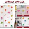 Toddmomy Kids Clothing Bin Labels Removable Dresser Clothing Decals Wardrobe Stickers with Clothes Pictures and Text for Organization Pre-Printed Labels for Drawers 18.50 X 9.05 in 3 Sets view 4