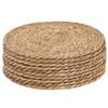 Defined Deco Woven Placemats Set of 10,12" Round Rattan Placemats,Natural Hand-Woven Water Hyacinth Placemats,Farmhouse Weave Place Mats,Rustic Braided Wicker Table Mats for Dining Table,Home,Wedding. view 1