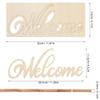 iplusmile 20Pcs Wooden Welcome Sign Wall Decor, Wood Cutout Hanging Art Sign Rustic for Front Door Gallery Home Apartment Kitchen Party Garden Farmhouse Porch, 11.2x4.5 Inch view 2
