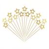 5.5" Gold Star Cocktail Picks for New Year, Wedding & Charcuterie Board view 1