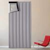 ICOKG Autumn and Winter Cotton Door Curtain, Warm and Windproof, Air-Conditioning and Sound Insulation, Can Be Hooked, Can Be Free of Punching,Silver Grey,100 * 220cm view 1