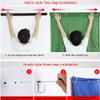 ICOKG Autumn and Winter Cotton Door Curtain, Warm and Windproof, Air-Conditioning and Sound Insulation, Can Be Hooked, Can Be Free of Punching,Silver Grey,100 * 220cm view 2