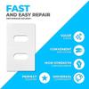 Pasotim Vertical Blind Repair Tabs-25 Sets Clear Vertical Blind Repair Tabs Vane Adhesive Vertical Blinds Repair Kit view 3