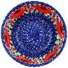 Polmedia Polish Pottery Bowl 6-inch - Lone Poppy Pattern Handmade in Boleslawiec Poland by Ceramika Bona + Certificate of Authenticity view 2