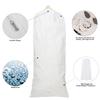 69" Garment Bag with 36" Bottom, Bell Shaped with Accessories Pocket for Wedding Long Dress Gown Fur Coat Closet Storage Uniform Costume Suits Cover (White) (10 Pack) view 3
