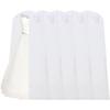 69" Garment Bag with 36" Bottom, Bell Shaped with Accessories Pocket for Wedding Long Dress Gown Fur Coat Closet Storage Uniform Costume Suits Cover (White) (5 Pack) view 1