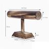 YQBUER Flashing Earrings and Necklace Display Stand T-Shaped Wooden Base Necklace Bracelet Display Rack Watch Storage Rack Display Prop Rack view 2