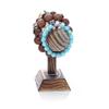 YQBUER Flashing Earrings and Necklace Display Stand T-Shaped Wooden Base Necklace Bracelet Display Rack Watch Storage Rack Display Prop Rack view 4