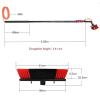 XIAOYE Window Cleaning Brush Equipment 3.6-11M Window Cleaner Kit,Water Fed Telescopic Brush,Solar Panel Cleaning Equipment for Cleaner Outdoor Window,24FT/7.2M view 3