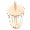 YQBUER Flashing Wooden Creative Solid Wood Jewelry Rack Earrings Necklace Bracelet Display Stand Jewelry Storage Shelf Jewelry Display Pr view 4