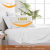 My Egyptian Sheet Giza Queen Size Giza Cotton 1000-Thread-Count Sheets Set 16-Inches Extra Deep Pockets Premium, Queen Giza Bedsheet Soft Breathable Egyptian Sheet Giza - Chocolate view 3