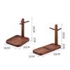 YQBUER Flashing Walnut Entrance Key Storage Rack Rack Key Hanger Debris Necklace Bracelet Ring Watch Storage Rack (Color : Walnut L) view 2