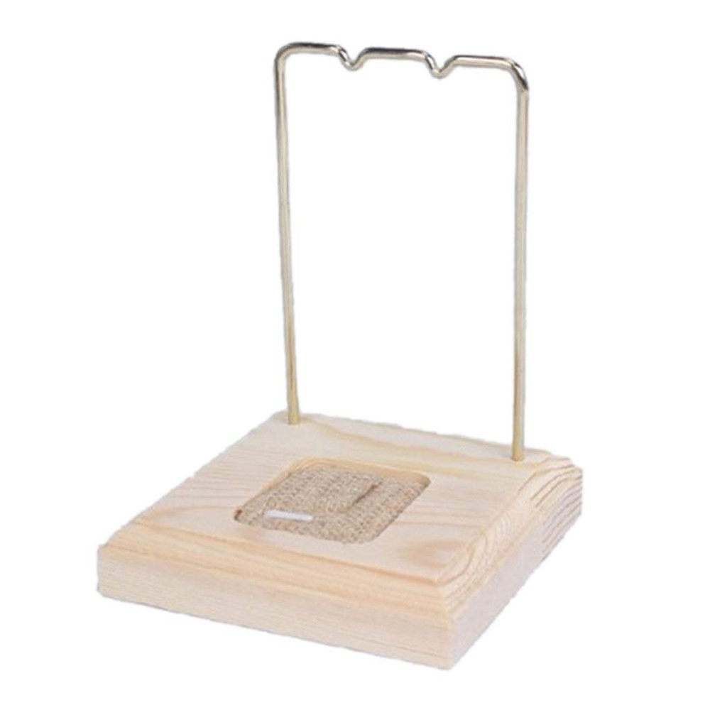 YQBUER Flashing Wood Metal Necklace Bracelet Holder Display Stand Dangle Earrings Hanging Storage Holders Racks (Color : Beige)