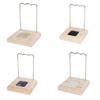YQBUER Flashing Wood Metal Necklace Bracelet Holder Display Stand Dangle Earrings Hanging Storage Holders Racks (Color : Beige) view 2