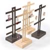 YQBUER Flashing Earrings and Necklace Display Stand Display Rack Stand Holder Earrings Hanging Storage Rack (Color : Champagne 02) view 2