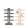 YQBUER Flashing Earrings and Necklace Display Stand Display Rack Stand Holder Earrings Hanging Storage Rack (Color : Champagne 02) view 4