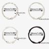 20 Pack Chrome Shower Curtain Rings Round Metal Rings Rustproof Shower Hooks-O-Shaped Rings Hook Glide Easily On Bathroom Shower Rod (Silver-Cylindrical line) view 2