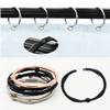 20 Pack Chrome Shower Curtain Rings Round Metal Rings Rustproof Shower Hooks-O-Shaped Rings Hook Glide Easily On Bathroom Shower Rod (Silver-Cylindrical line) view 4
