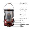 Kerosene Heater,9000 BTU/H Kerosene Stove Burner,Camping Kerosene Stove Tent Heater,for Ice Fishing Backpacking Hiking Hunting Survival Emergency view 4