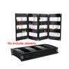 YQBUER Flashing Foldable Necklace Stand Plastic Display Stand Earring Rack Storage Rack Practical Shelf Black view 4