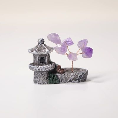 1PC Natural Amethyst Tree Crystal Quartz Life Tree House Decoration Tree Auspicious Tree Pavilion Decoration