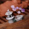 1PC Natural Amethyst Tree Crystal Quartz Life Tree House Decoration Tree Auspicious Tree Pavilion Decoration view 4