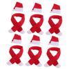 SEWACC 6 Set Mini Santa Hats and Scarf Wine Bottle Cover Christmas Hats Christmas Decorations for Dinner Table Decor Home Hotel view 1