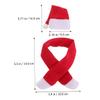 SEWACC 6 Set Mini Santa Hats and Scarf Wine Bottle Cover Christmas Hats Christmas Decorations for Dinner Table Decor Home Hotel view 2