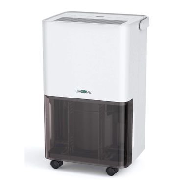 Uhome 30 Pint Dehumidifier - for Basement with Activated Carbon Filter,Ultra Quiet, Humidity Sensor, Auto Shut Off, Continuous Drainage Hose - Ideal Dehumidifiers for Home, 1500 Sq Ft Dehumidifiers