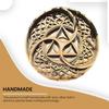 BHDecor Home Wall Decor  Multilayered Laser Cut Carved Elegant Wooden Mandala Hanging MDF Panels for Decoration - Rustic Contemporary Artwork Natural Wood, 22.8 x 22.8 in (58cm) view 2