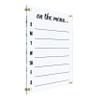 Menu Planner Acrylic Weekly Wall Calendar - Personalized Calendar 2026, Personalized Dry Erase Board, Housewarming Gift, Custom Planner view 1