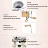 2.2Manual Wheatgrass Juicer, Hand Wheatgrass Grinder With Suction Cup Base, Stainless Steel Food Grade Juice Extractor, Auger Slow Squeezer Home For Ginger Celery Apple Grape, Etc view 4
