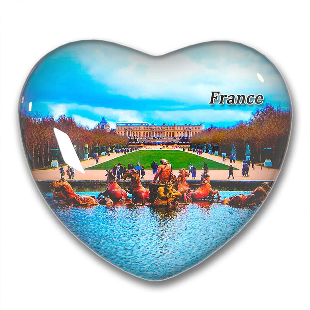 France France Castle of Versailles Fridge Magnets Sticker Kitchen Refrigerator Decoration Magnet Gift Heart Shape