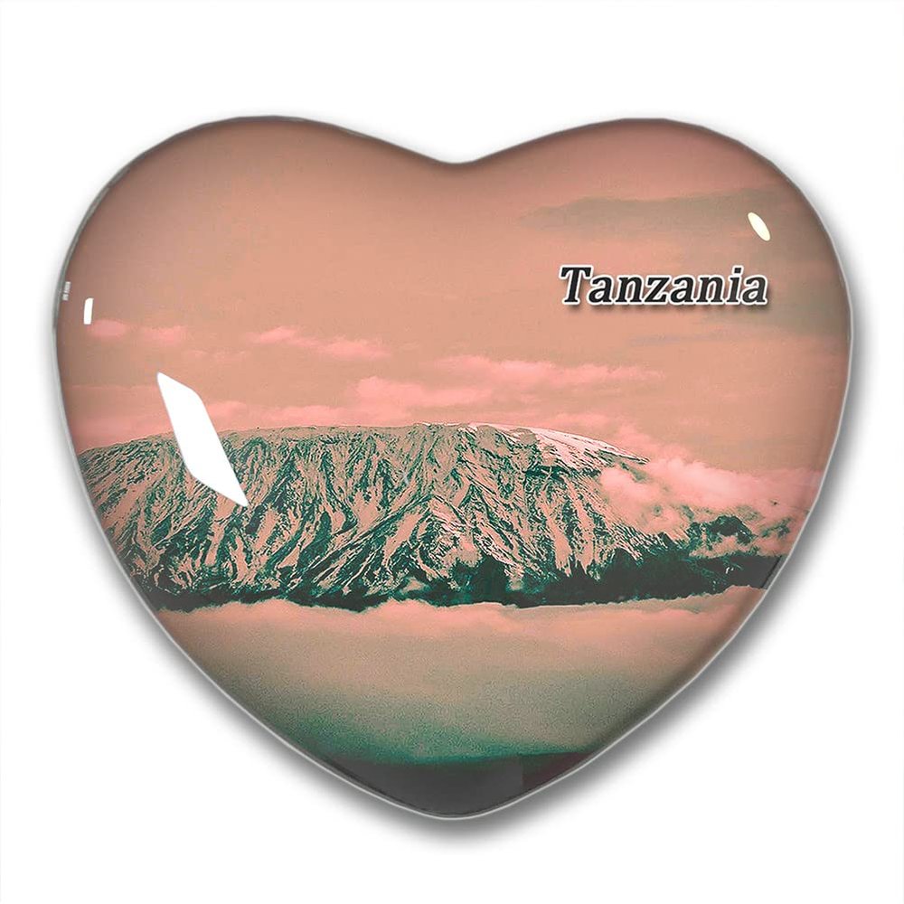 Tanzania Fridge Magnets Sticker Kitchen Refrigerator Decoration Magnet Gift Heart Shape