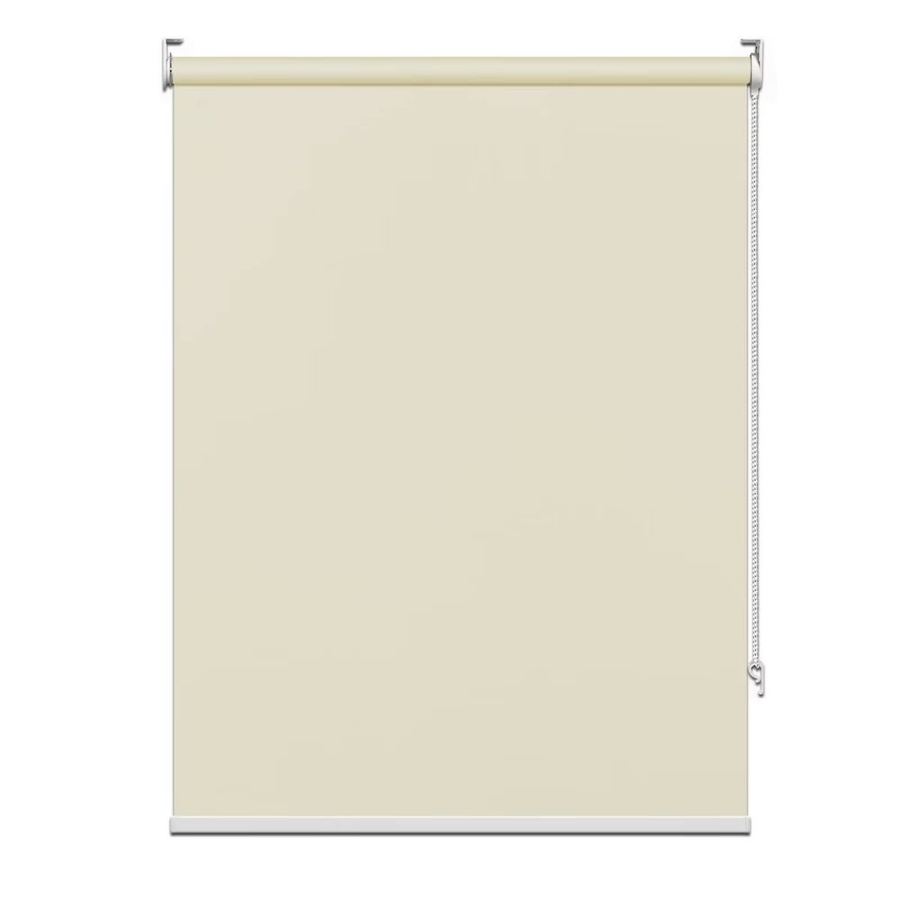 FHSBLINDS Blinds for Windows Roller Window Shades-Light Blocking Waterproof Blackout Custom Window Blinds & Shades for Home Kitchen Bedroom Office (Beige 100% Blackout, 76" W x 72" H)