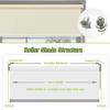 FHSBLINDS Blinds for Windows Roller Window Shades-Light Blocking Waterproof Blackout Custom Window Blinds & Shades for Home Kitchen Bedroom Office (Beige 100% Blackout, 76" W x 72" H) view 4