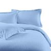 All Star Linen Ultra Soft & Luxury Cotton 800 Thread Count Palatial King Stripe Duvet Cover Set 5 Piece Sky Blue Stripe Comforter Cover Palatial King 120x98 view 1