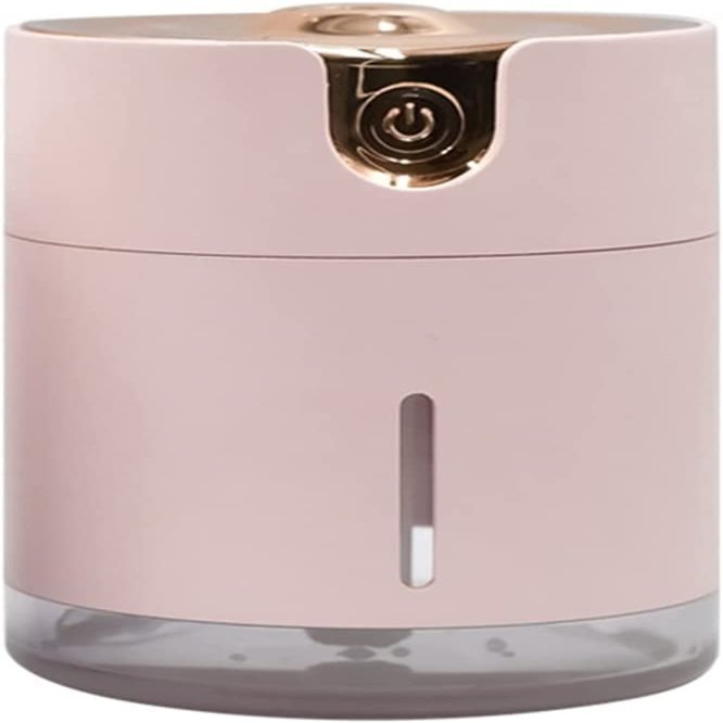 JYYBN Humidifier for Bedroom,300mL Top Fill Double Fog Evaporative Humidification Humidifier, Baby Humidifier, Humidifiers for Bedroom (Color : Pink)