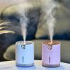 JYYBN Humidifier for Bedroom,300mL Top Fill Double Fog Evaporative Humidification Humidifier, Baby Humidifier, Humidifiers for Bedroom (Color : Pink) view 3
