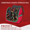 HOLDN STORAGE Premium Christmas Light Storage Bag  Heavy Duty Tear Proof 600D/Inside PVC Material with Reinforced Handles - 3 Reels Stores up to 375 Ft of Mini Tree Lights & Extension Cords Red view 3