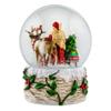 120MM Musical Santa w/Reindeer Snow Globe by San Francisco Music Box Company view 4