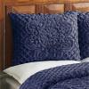 Better Trends Chenille Bedspreads Full/Double Size, Navy Blue 100% Cotton Chenille Medallion Design Tufted Bedding Coverlet Soft Lightweight, 96"x110" with 2 Sham, 3 Pieces Set Trevor Collection view 4