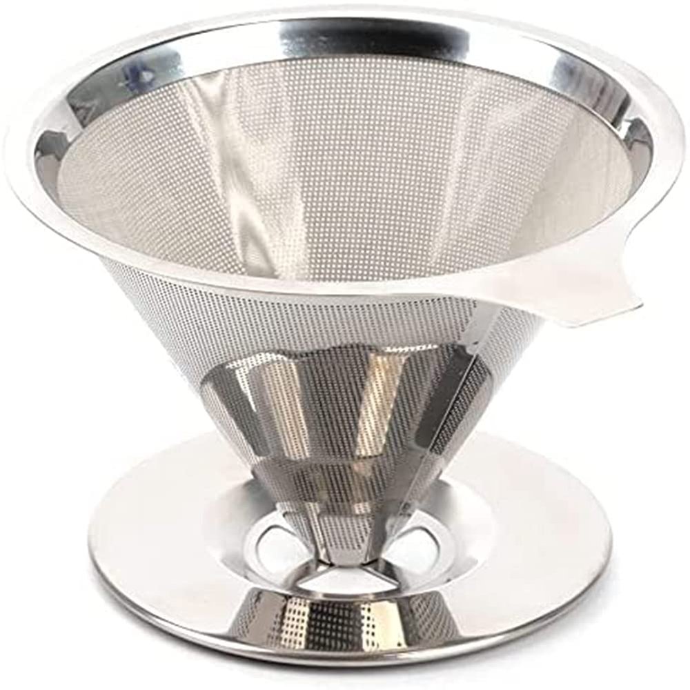 Pour over Coffee Dripper Reusable Cone Coffee Filter Portable Pour over Coffee Maker Home Office Camping